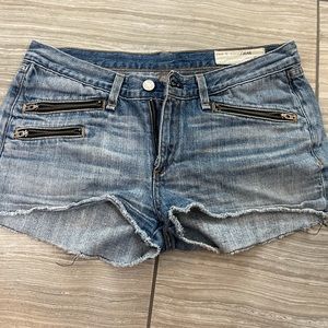 Rag and Bone low rise jean shorts